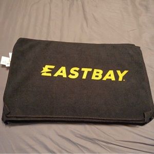 Eastbay rally Towel 13in x 15in black yellow rag vintage rare memorabilia spot